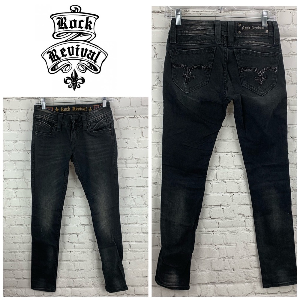 Rock Revival Amy Skinny Jeans 👖 Size 27
